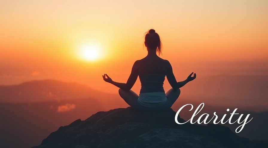 Mindfulness meditation practices at sunrise on a mountaintop, evoking peace.