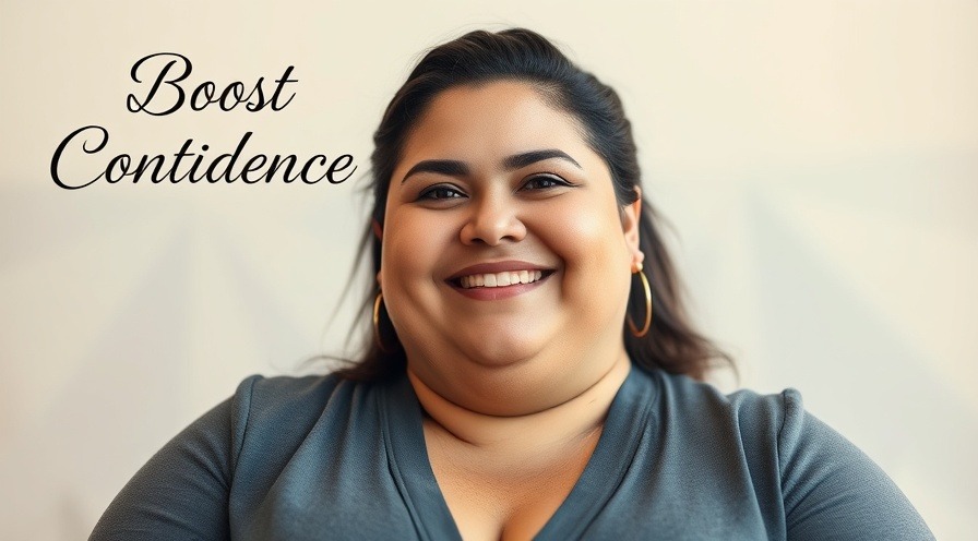 A heavyset person with a glowing complexion, smiling confidently, showcasing the importance of balancing healthy eating.