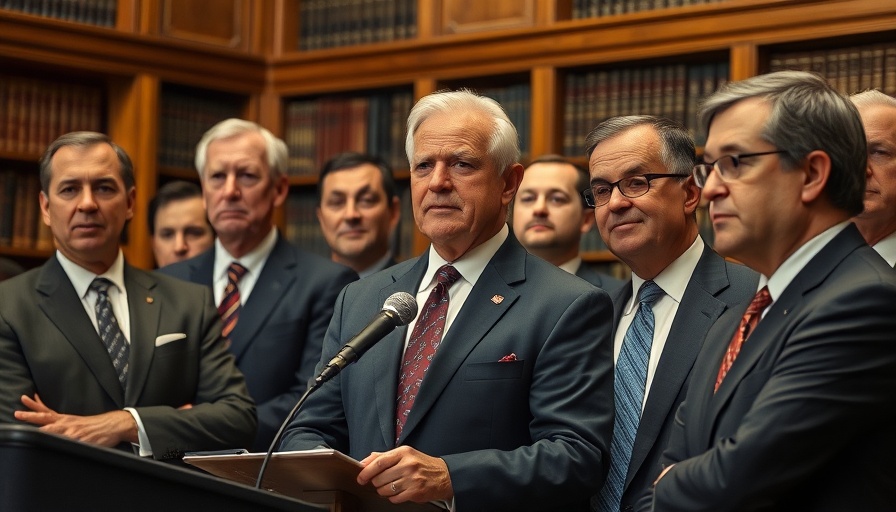 Men in suits at a formal event discussing CDC Nomination Withdrawal.