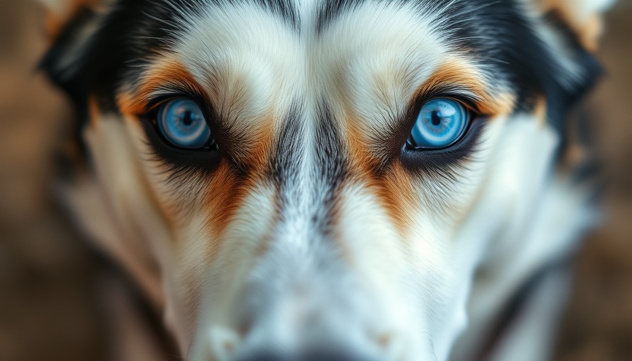 Siberian Husky's intense blue eyes, highlighting common eye problems in pets.