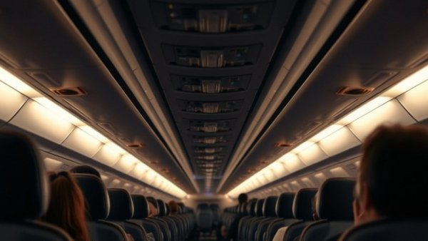 Passengers seated in airplane cabin experiencing jet lag and airplane sickness.