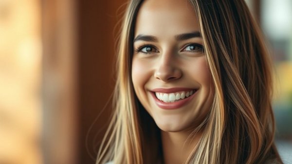 Confident middle-aged woman promoting eye health in midlife.