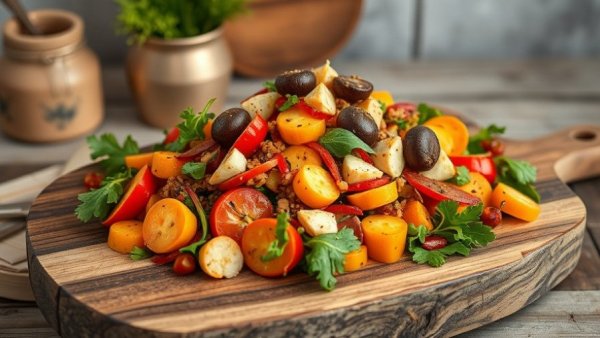 A hearty salad with root vegetables, perfect for nourishing winter recipes.