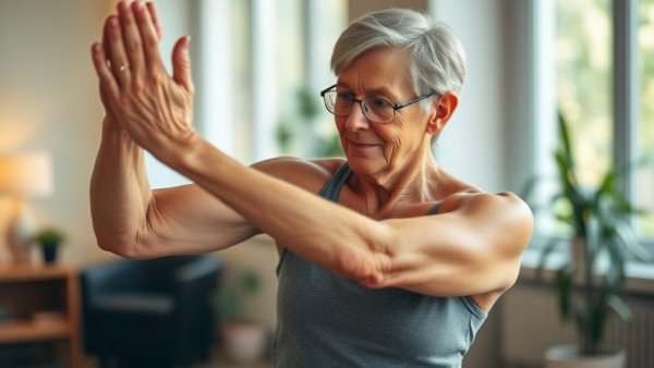 Chinese elders practicing daily movements for wellness.
