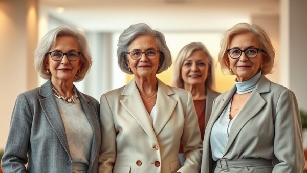 Women over 60 with confidence, showing fashion tips.