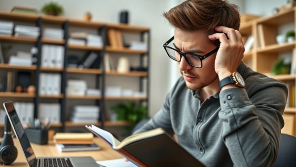 Stressed young man in office showing how chronic stress accelerates aging.