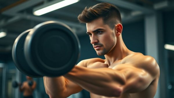 Young man exercising in gym highlights YouTube Shorts impact on social media.