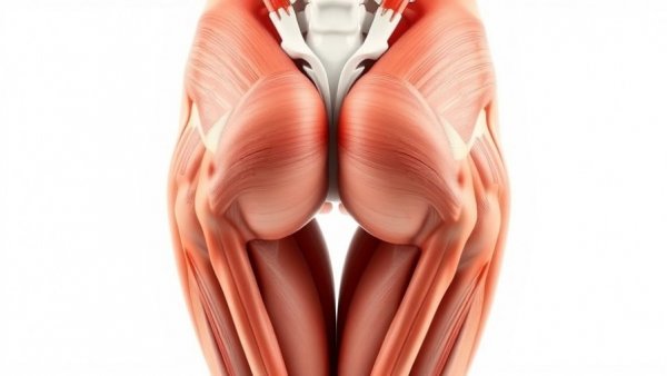 Anatomical illustration of strong glute muscles for fitness.