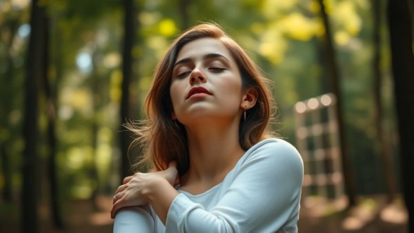 Signs Your Body Is Asking for a Reset: woman meditating in nature.