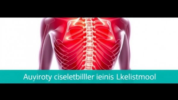 Illustration highlighting spine, promoting overcoming back pain webinar.