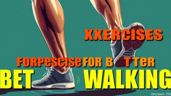 Exercises better than walking for seniors, muscular leg illustration.