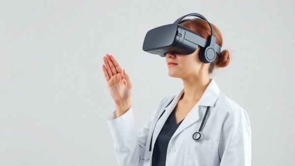 Medical professional using VR for better health data insights.