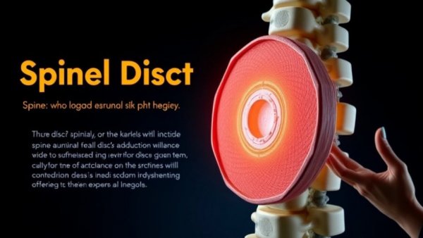 Educational graphic showing annular tear in spinal disc for chronic back pain.