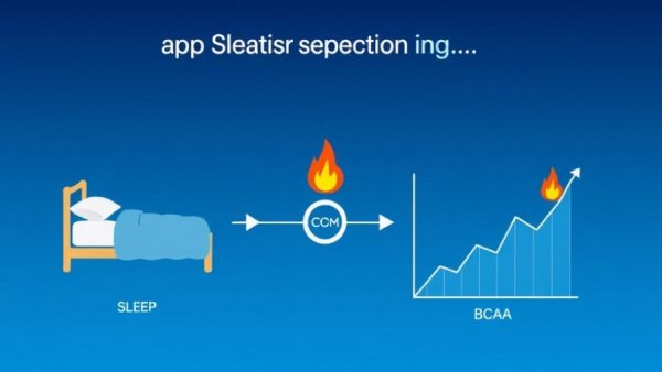 Infographic asking if branched-chain amino acids improve sleep and metabolism.