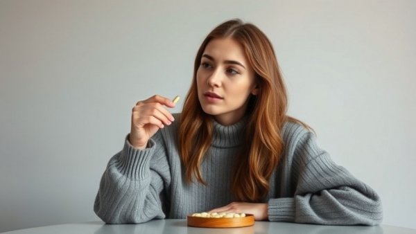 Young woman taking the best CoQ10 supplements with water.