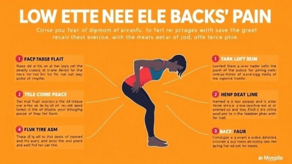 Infographic on overcoming fear of bending for back pain relief.