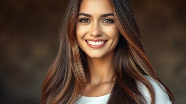 Smiling woman in natural light, concept for Understanding DEXA Scan Limitations.