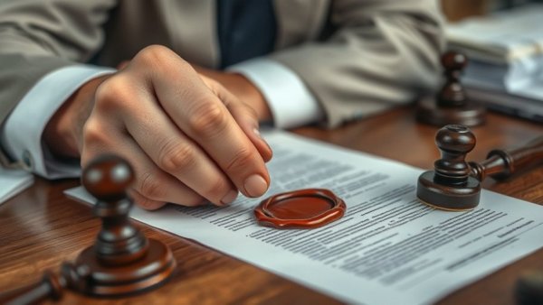 Legal professional sealing documents, illustrating probate challenges.