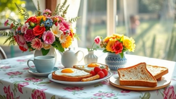 Healthy brunch outdoor, illustrating benefits of intermittent fasting.