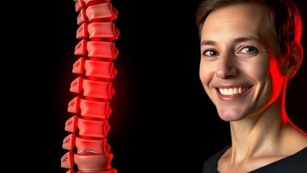 Anatomical diagram explaining how to heal a disc herniation without surgery.