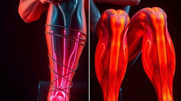 Vibrant illustration showing exercises improving hip and leg circulation