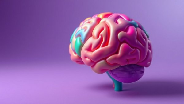 Abstract image of a brain in AI healthcare diagnostics.