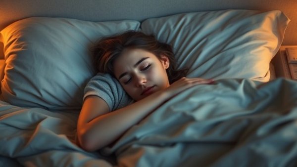 Exhausted woman lying on bed addressing insomnia solutions circadian rhythm.