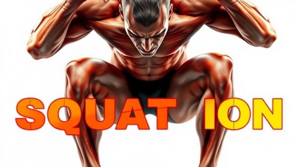 Anatomical squat illustration highlighting muscle groups for testosterone boosting.