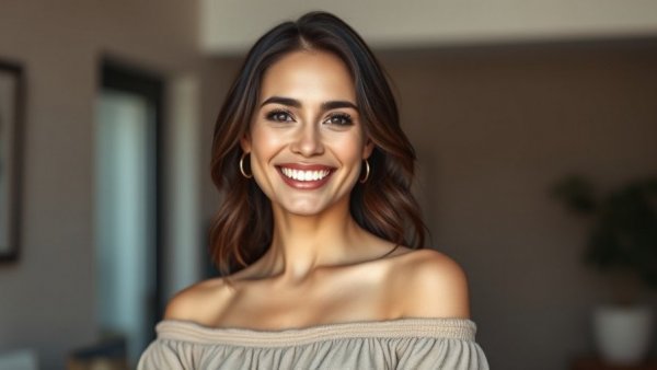 Smiling woman related to Biological Dentistry and Root Canals.