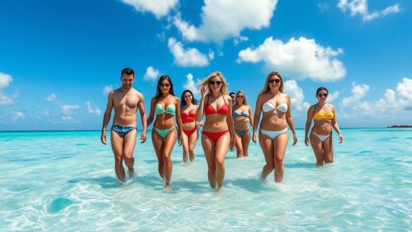 Best Swimwear Brands Summer 2023: Group enjoying beach in stylish swimwear