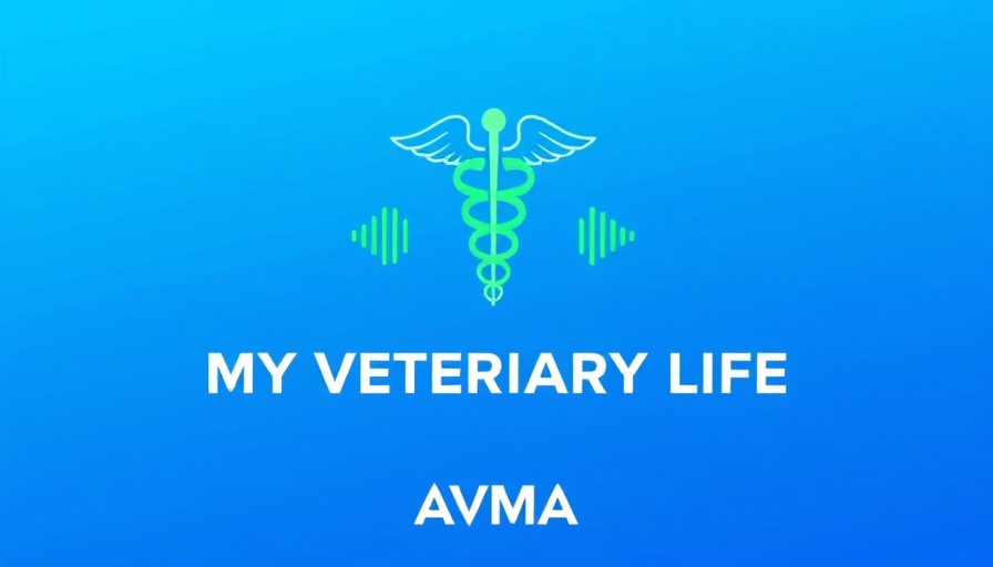My Veterinary Life podcast cover art with AVMA logo.