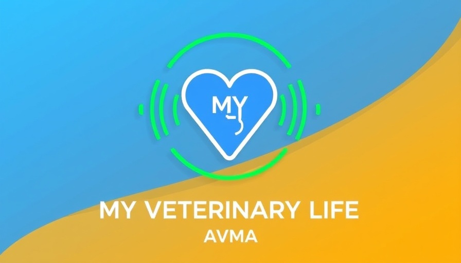 Podcast cover art for veterinary life featuring AVMA logo