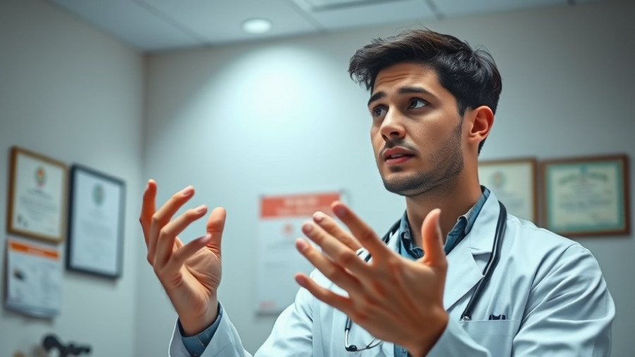 Doctor discussing antibiotics use before surgery.