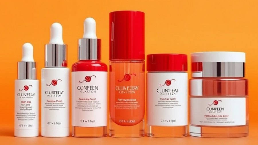 Cosmetic bottles for regenerating collagen and elastin.