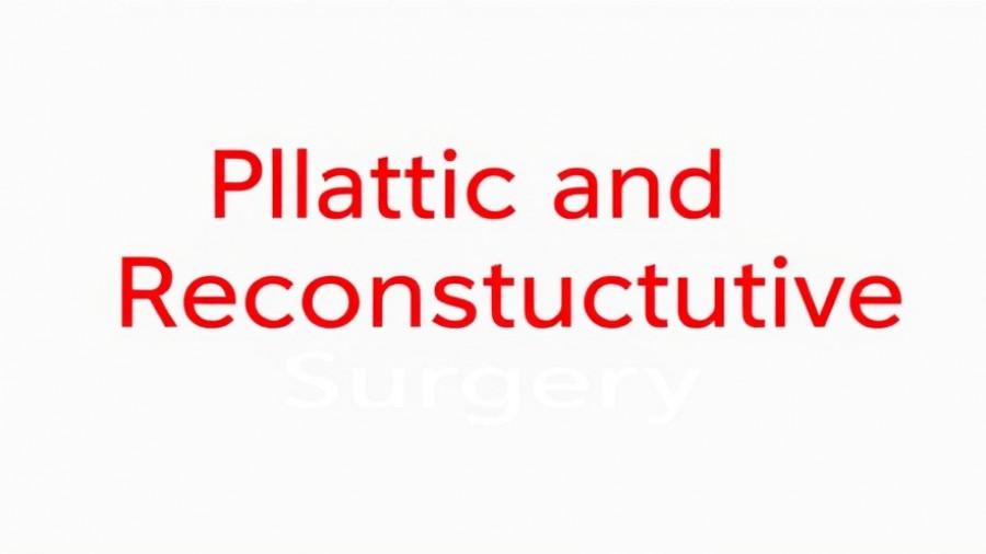 Plastic and Reconstructive Surgery logo, red text design.