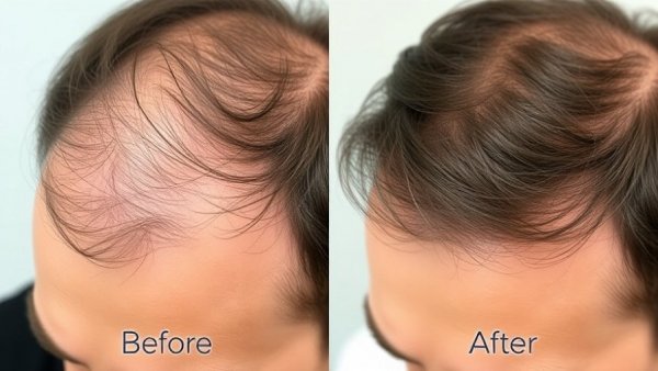 Thinning hair solutions, hair restoration transformation before and after.