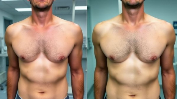 OCCULT technique gynecomastia treatment before and after results.