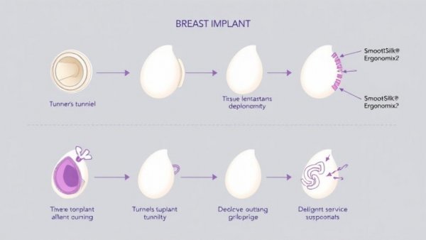 Procedure for Motiva’s Preservé breast implant showing steps and tools.