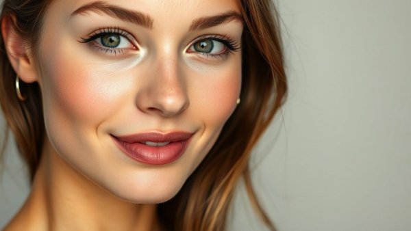 Close-up of woman with glowing skin showcasing best snail mucin products.