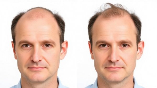 Before and after hair transplant journey, HusKerrs transformation.