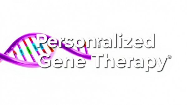 Vivid 3D DNA model highlighting gene therapy.