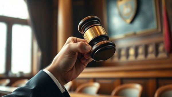 Judge in courtroom ready to decide on Temporary vs Final Court Orders.