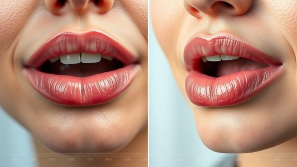 History of lip lifts illustrated through before-and-after results and timeline.