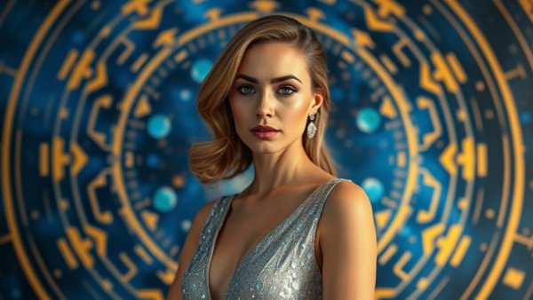 Zoë Steiner Star Trek skin care at a glamorous event.