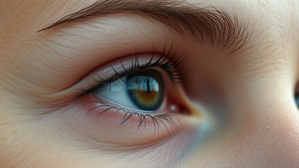 Close-up of eyes with defined lashes, showcasing mascara from Sephora.