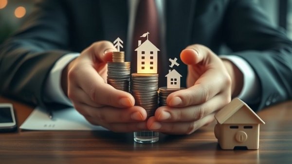 Hands guarding investments, symbolic protection of finances during divorce.