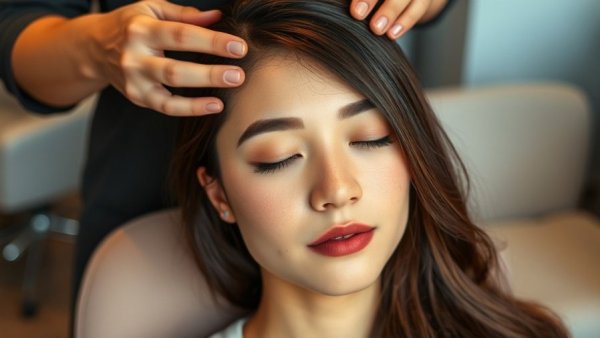 Professional hair treatment for smaller forehead without surgery.