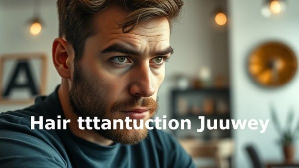 9 Month Hair Transplant Journey: Man observing hair transformation.