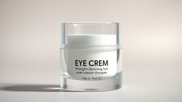 Minimalist eye cream jar showcasing best eye creams for puffiness.