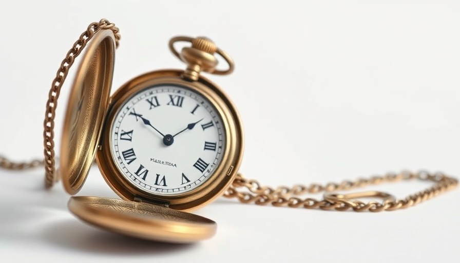 Vintage pocket watch symbolizing time in the divorce process.